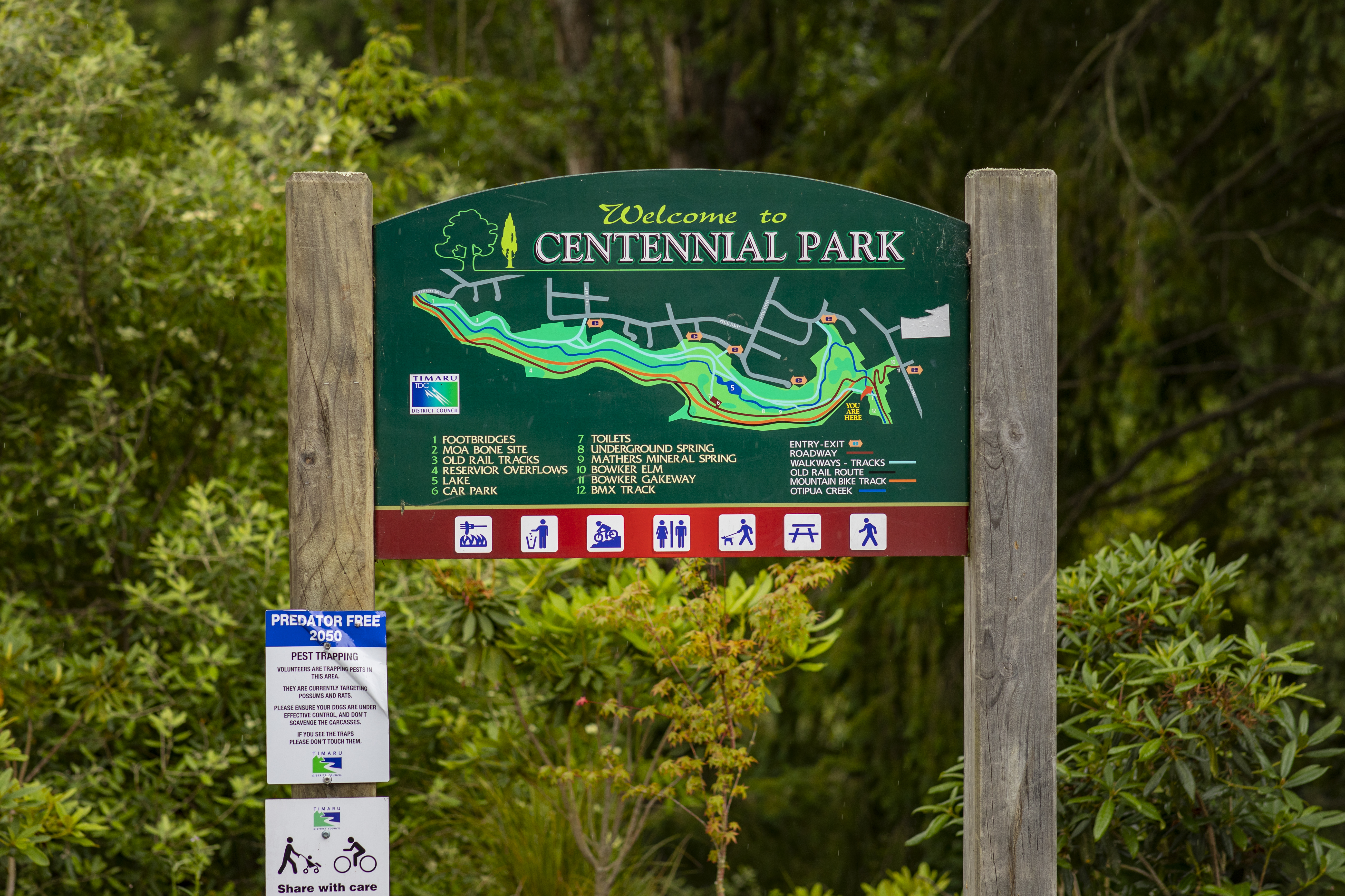 Photo of Centennial Park trail map