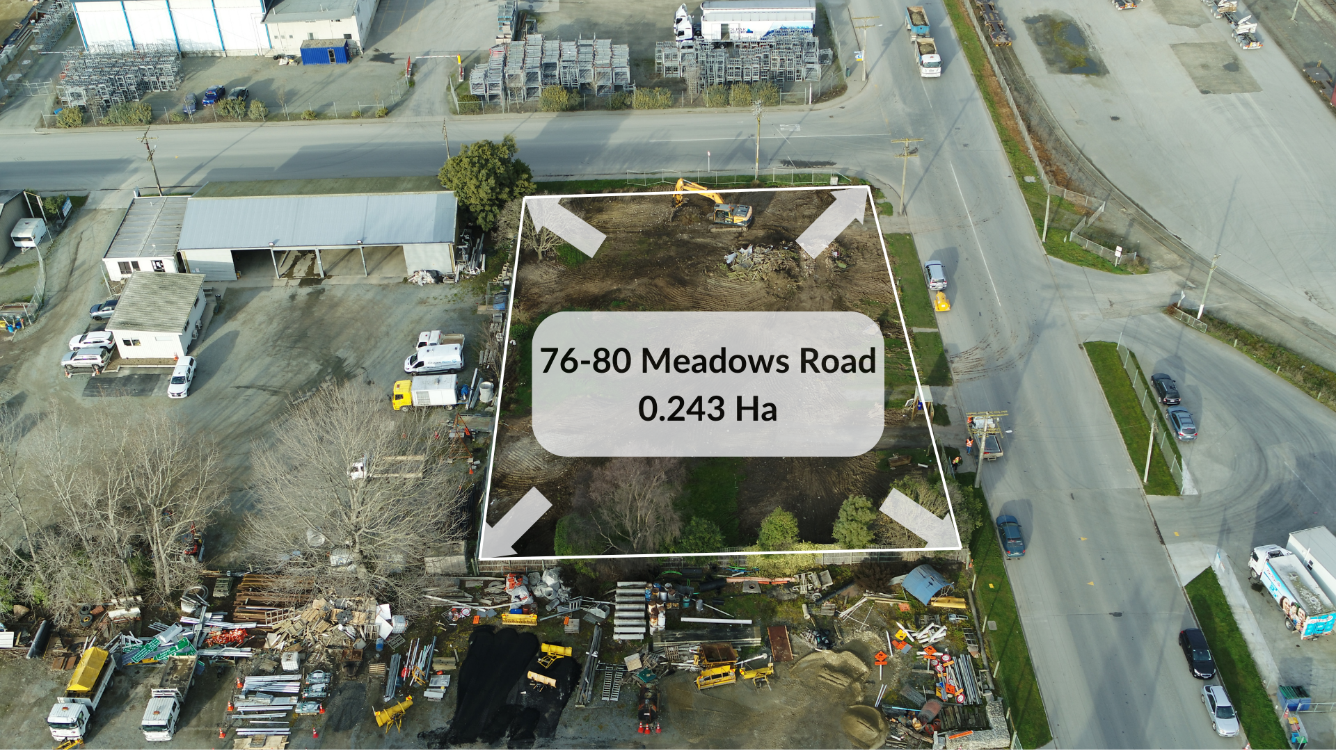 Aerial Shot of 76-80 Meadows Road