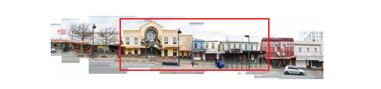 Picture of the Stafford Street with indicates the proposed frontage of the Theatre Royal and Heritage Precinct 