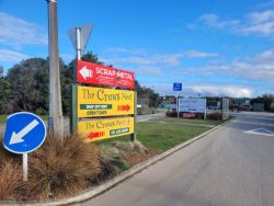 Signage outside the Redruth facility.