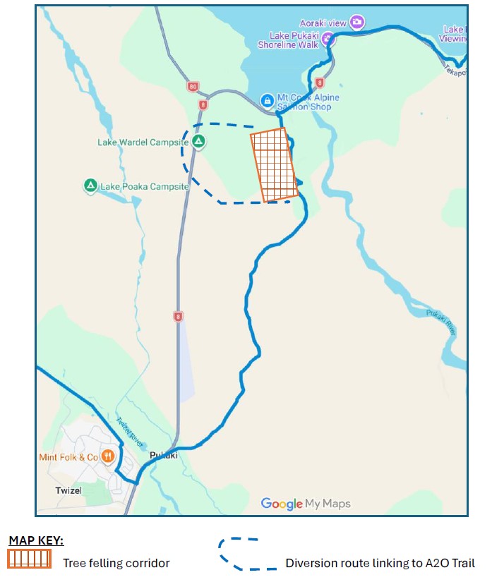 Pukaki Flat trail diversion - Sept-Oct 2026